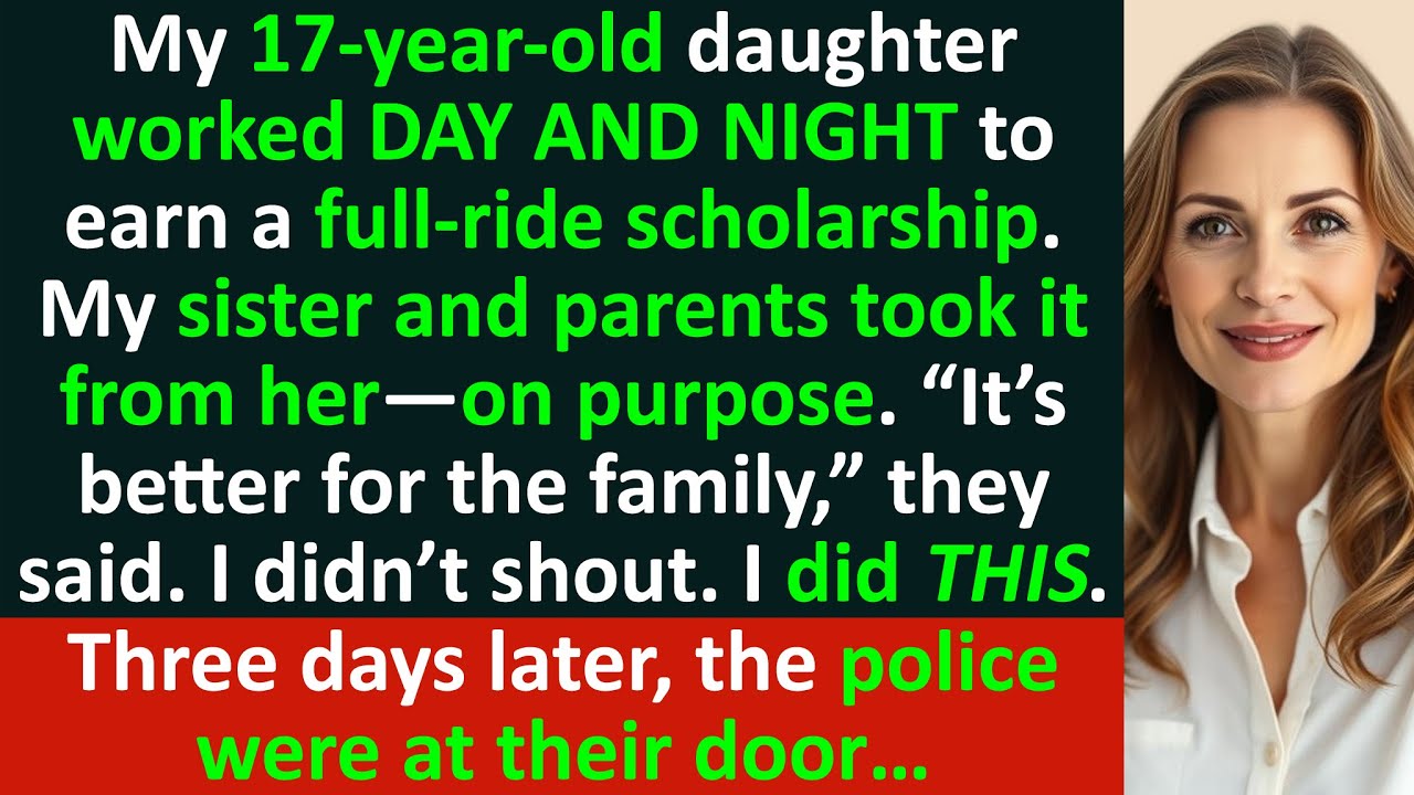 My family CONSPIRED to sabotage my daughter’s dream scholarship. But I did THIS and police were…