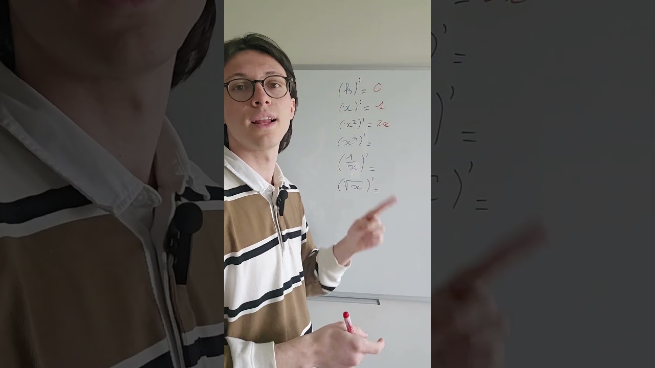 Tjrs sympathiques ces petits rappels ! #maths #college #lycee #prepa #derivee #fonction