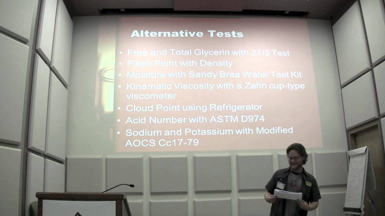 Quality Testing For Small Scale Biodiesel - Sam Parker - 2013 Collective BIodiesel Conference