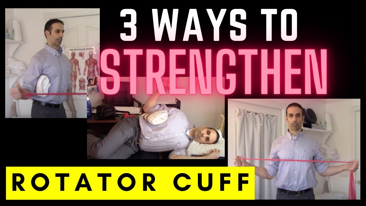 Shoulder PAIN exercise: strengthen your ROTATOR CUFF