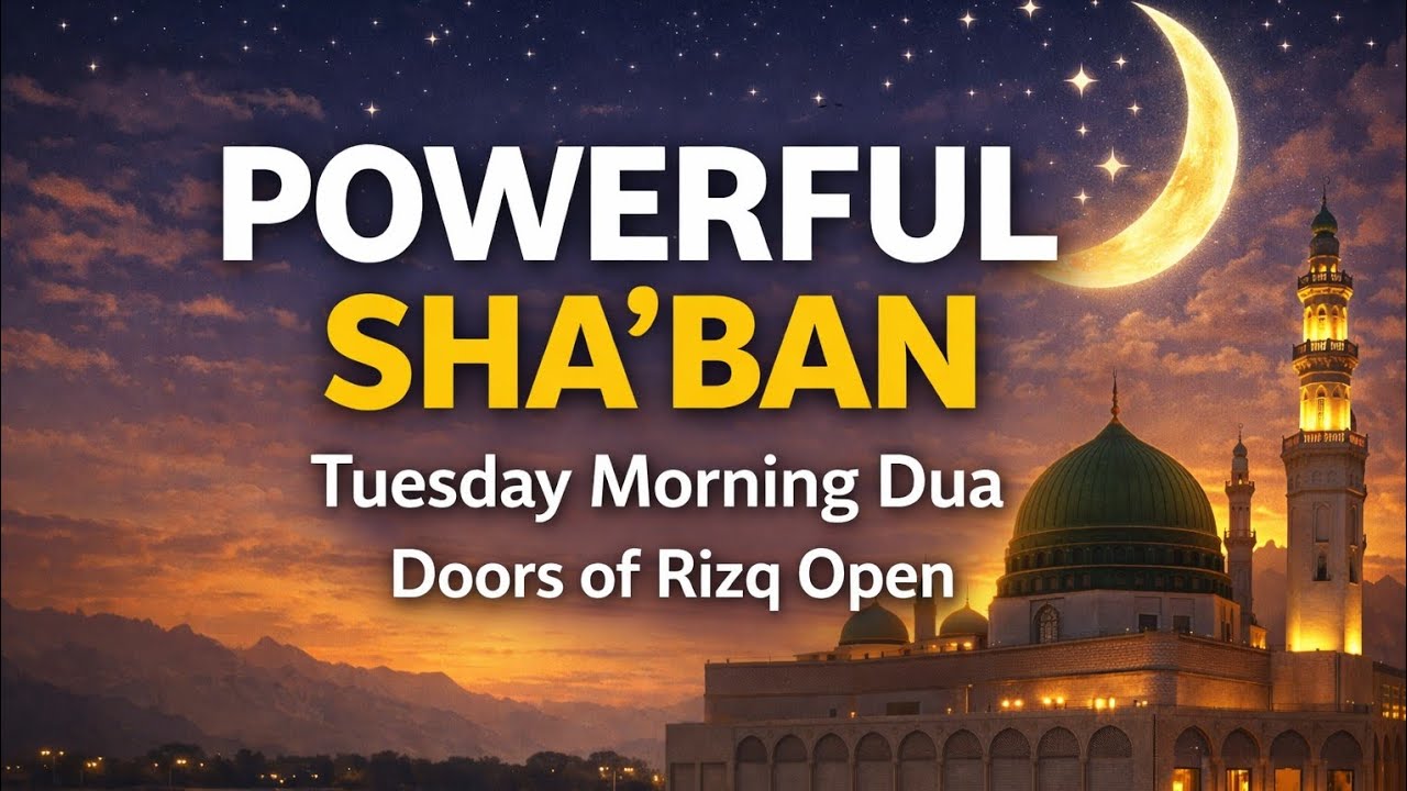 TUESDAY DUA | To Open: The Door of Rizq, Remove Hardships & Worries