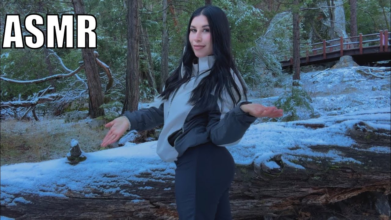 ASMR | Nature Ambiance ☃️ (Snow Crunching, Steam Flowing) 