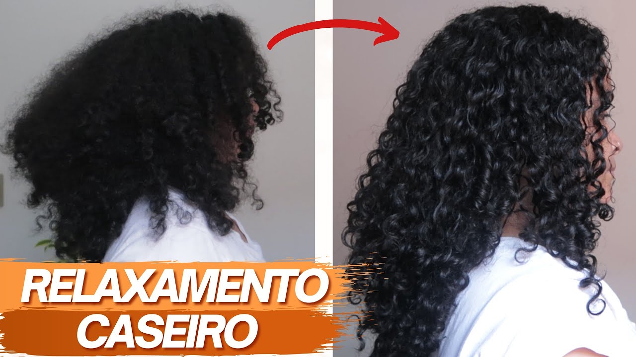RELAXAMENTO CASEIRO para Cabelos Cacheados: REDUZ o volume e o frizz, define os cachos