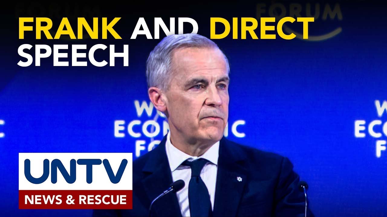 Canadian PM Carney, nagbigay ng matapang na talumpati sa World Economic Forum sa Davos