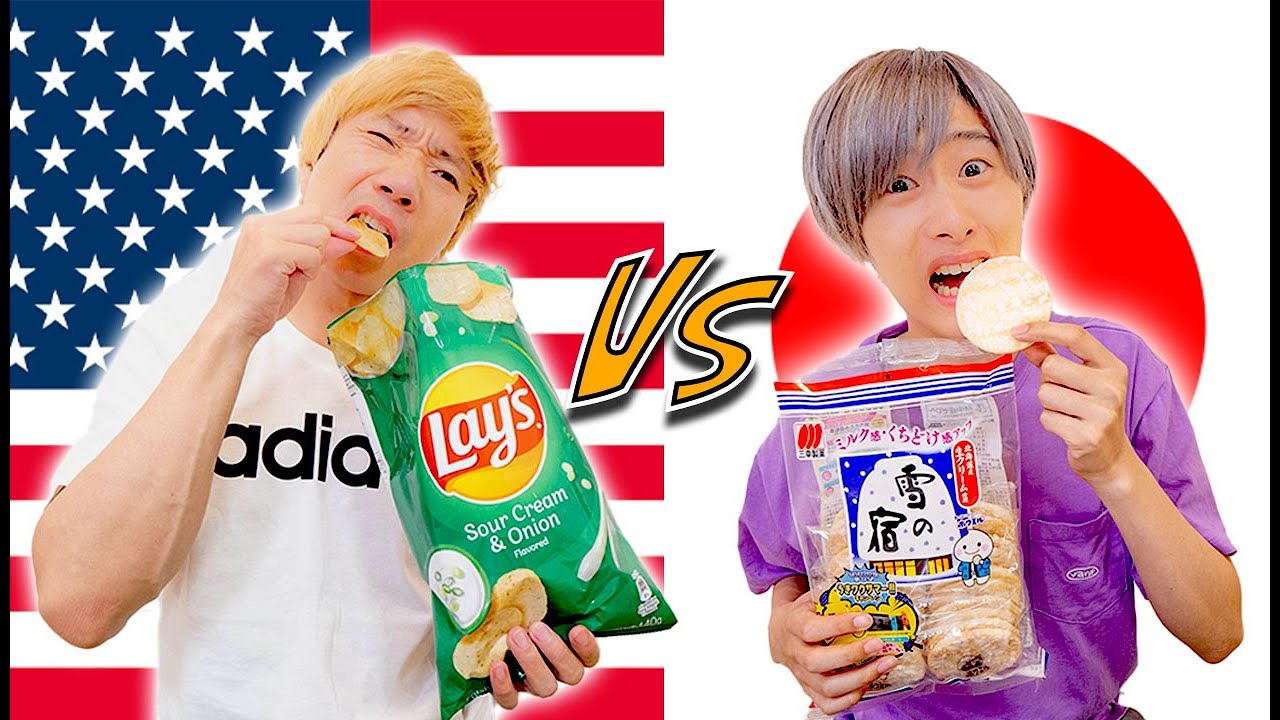 【24時間】日本とアメリカのお菓子どっちが多く食べ続けられるか！？【大食い】