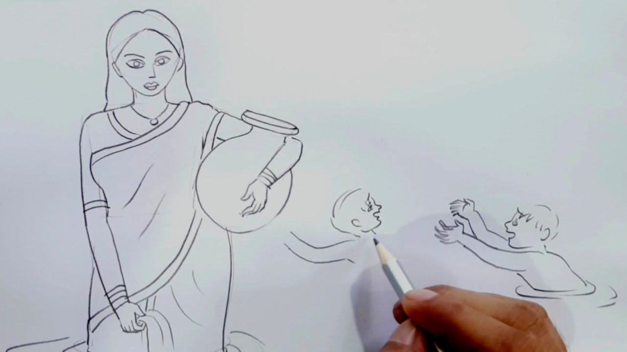 এভাবে মানুষ আঁকলে খুব সুবিধা হবে ||  সুন্দর সিনারীতে কিভাবে মানুষ আঁকতে হয় || Tamal Bhowmik