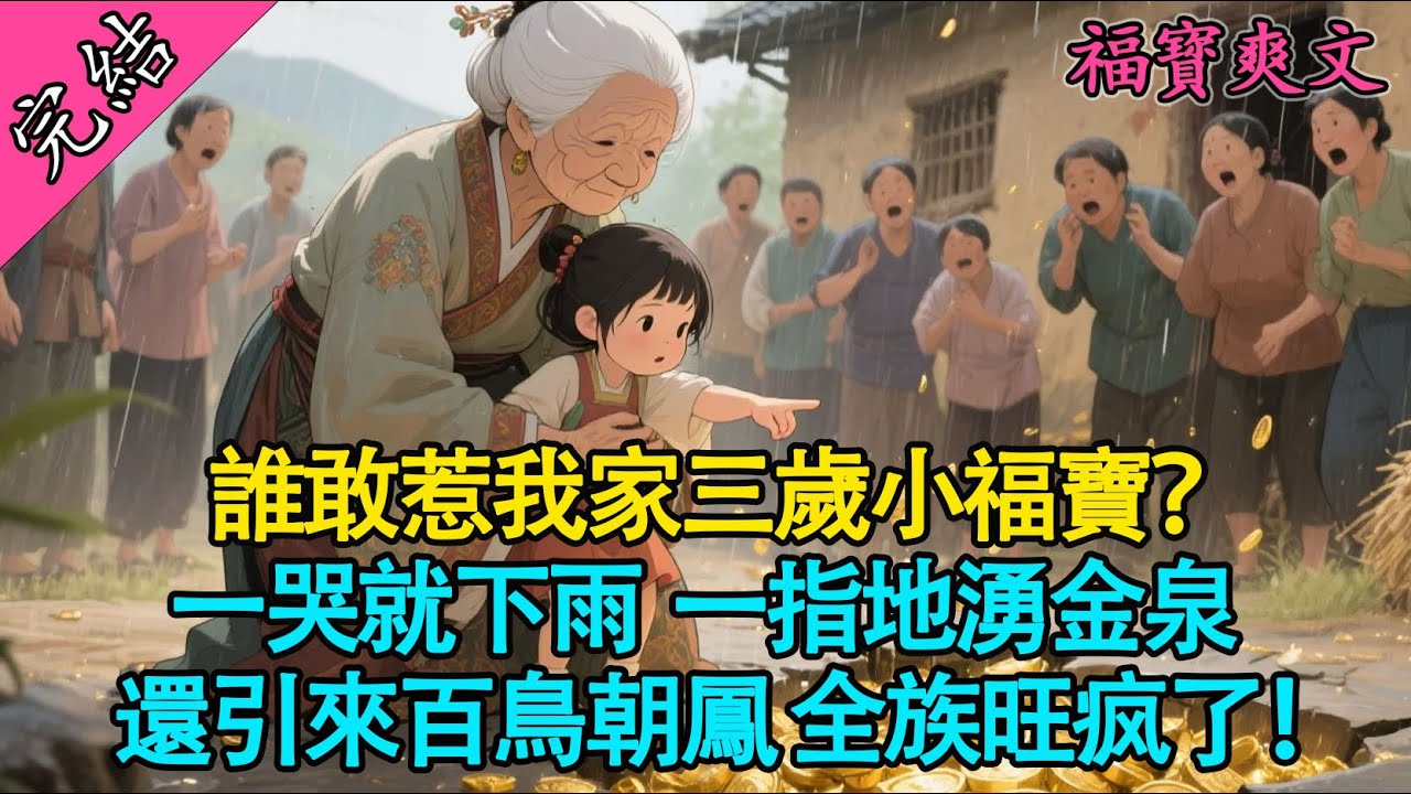 【一口氣聽完】 🐉三歲小福寶是龍王親閨女！一哭就下雨，一指地湧金泉，全村跪求我別走！ | 錦鯉/玄學/爽文/基建#有聲書 #爽文 #古言 #萌娃 #小說 #原創