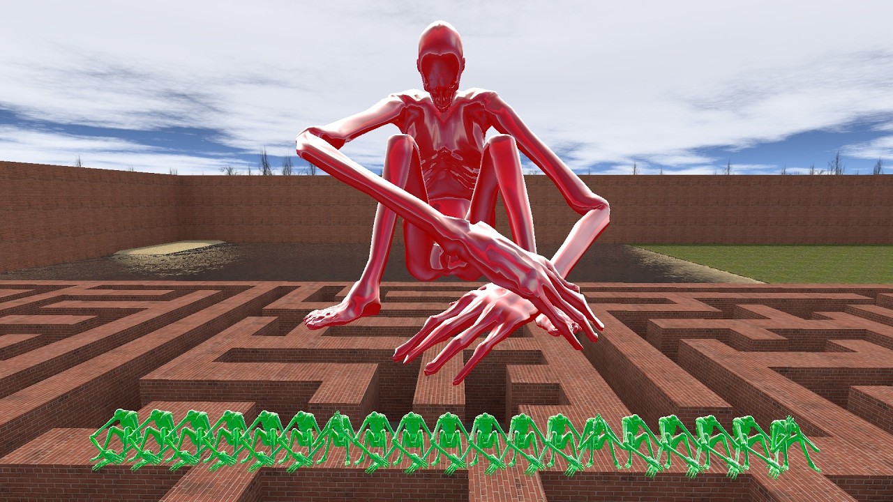 SCP 096 Is Chasing Me In The Maze 😱 Garry's mod #SCP #HorrorGaming #Gaming #ScaryGames #SCP096