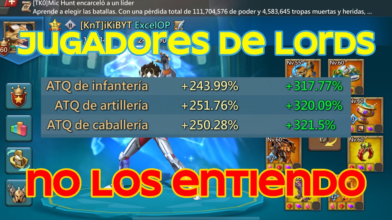 No entiendo esto del 90% de los jugadores de Lords Mobile
