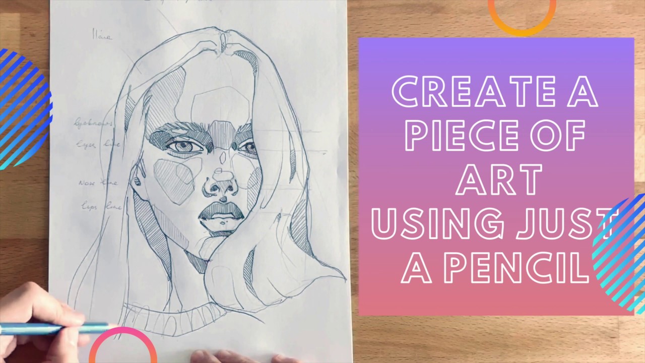 CREATING A PIECE OF ART JUST WITH ONE PENCIL