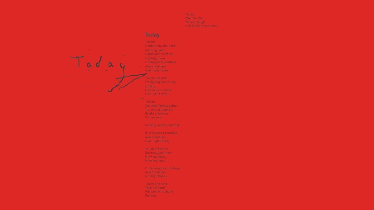 Mura Masa - Today (with Tirzah) (Lyric Video)