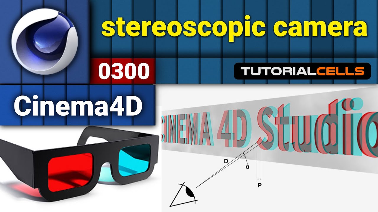 0300. Stereoscopic camera ( 3d image & video ) in cinema 4d