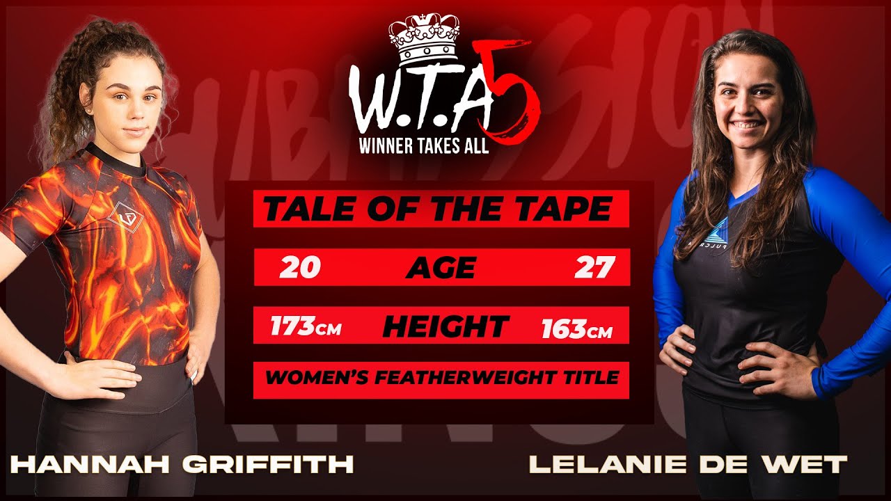 Hannah Griffith vs Lelanie De Wet   WTA5 woman’s Featherweight Title