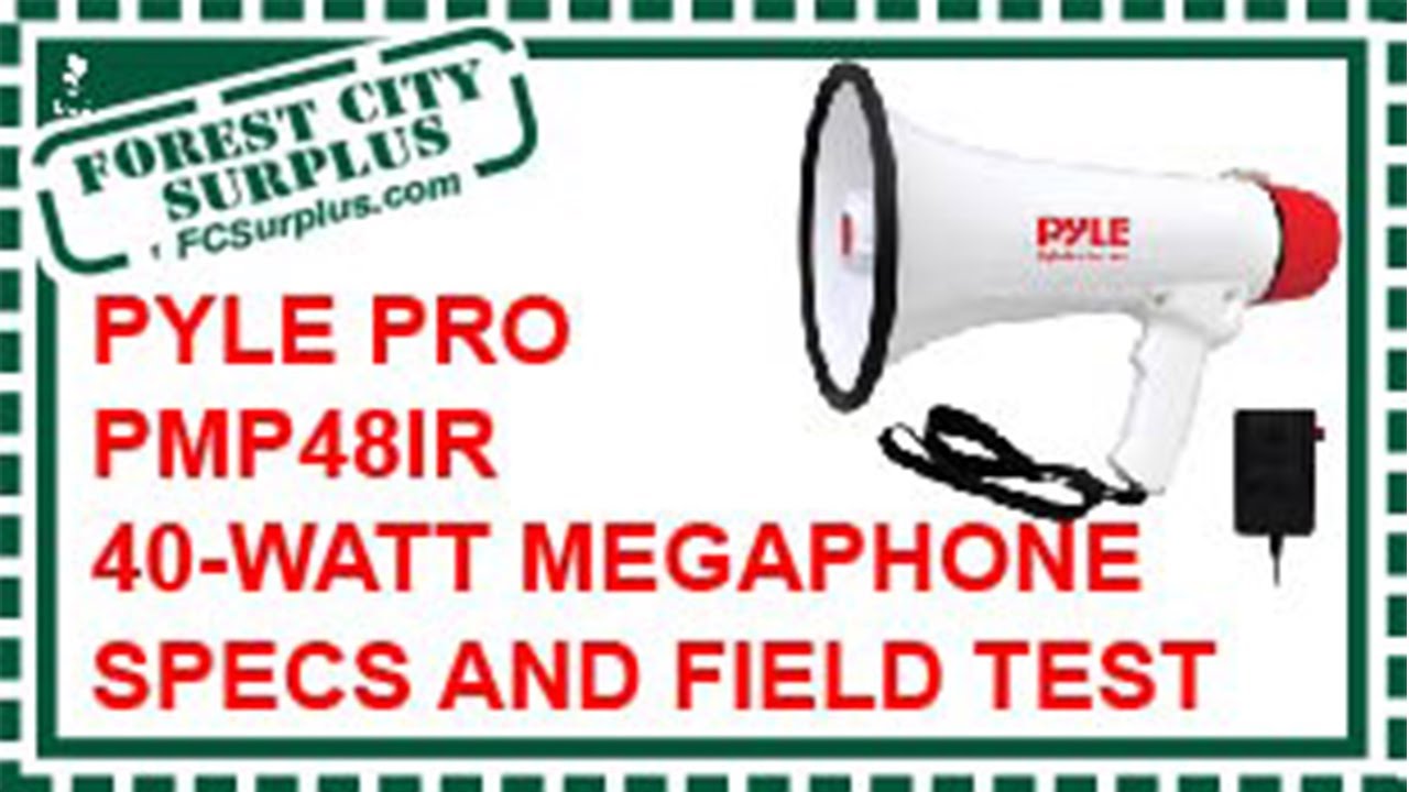 Pyle PMP48IR Megaphone Field Test and Unboxing