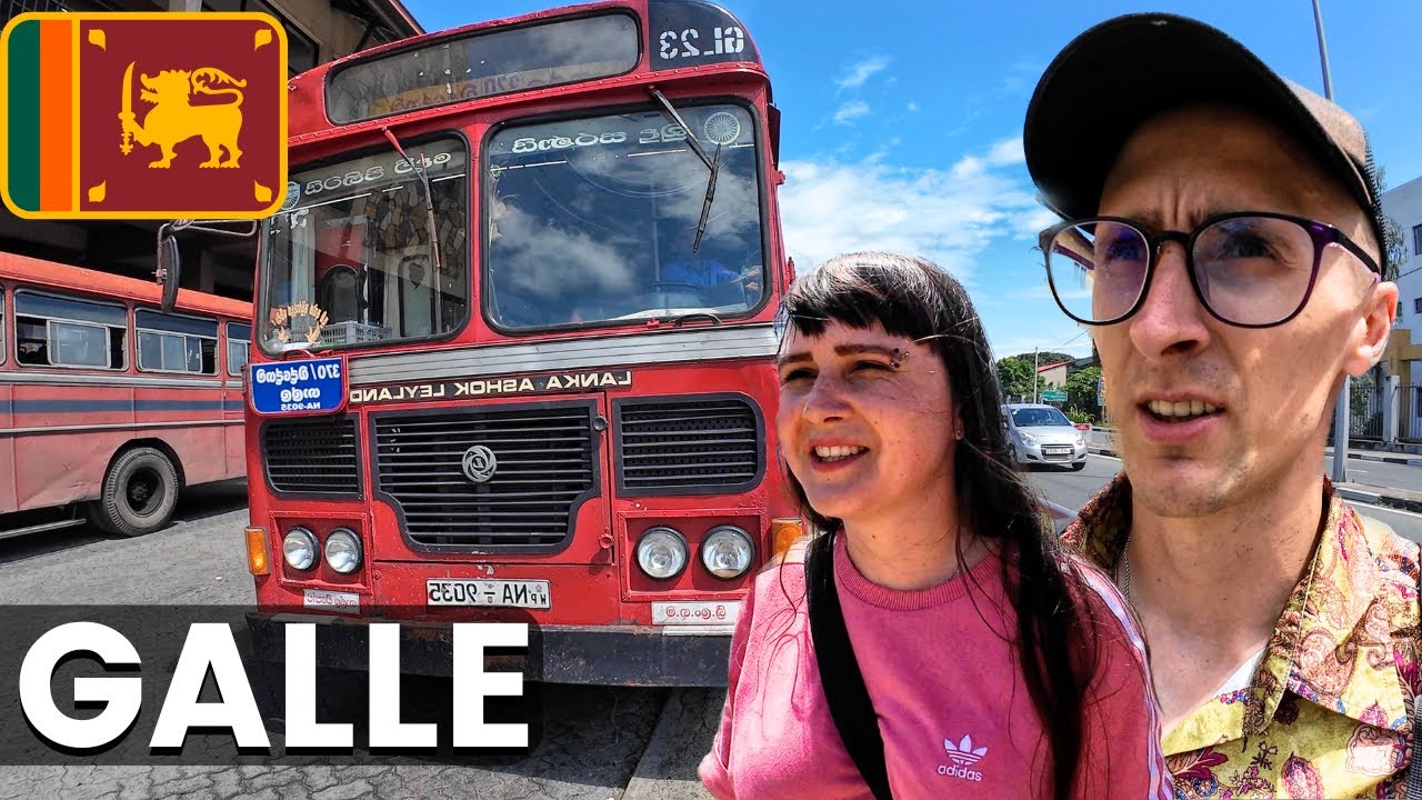 Easy Day Trip From Hikkaduwa to Galle (only $1)  🇱🇰