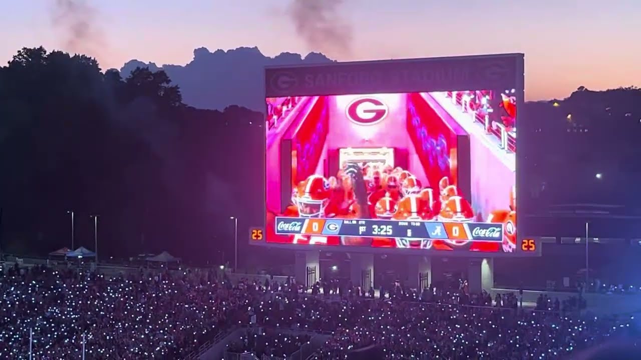 Georgia vs Alabama 2025 | Battle Hymn & Players Entrance 