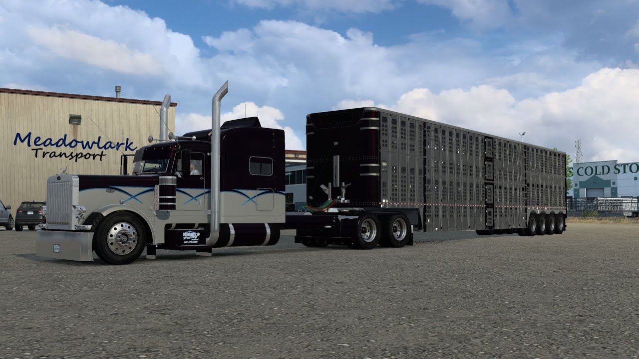 Rollin' 389  Peterbilt   Laurel MT - Cody MT  Zeemods C16  ATS Montana Expansion Map   ATS 1.47