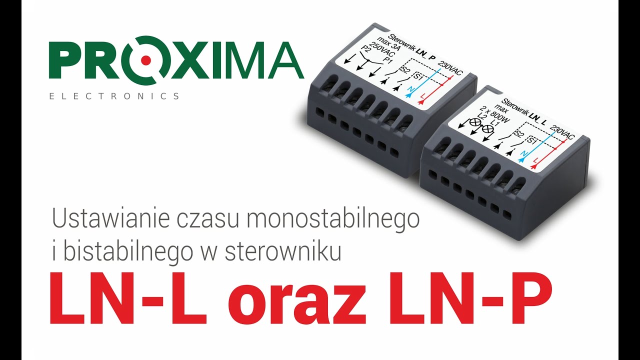 Ustawianie czasu w sterownikach Proxima LN-L i LN-P.