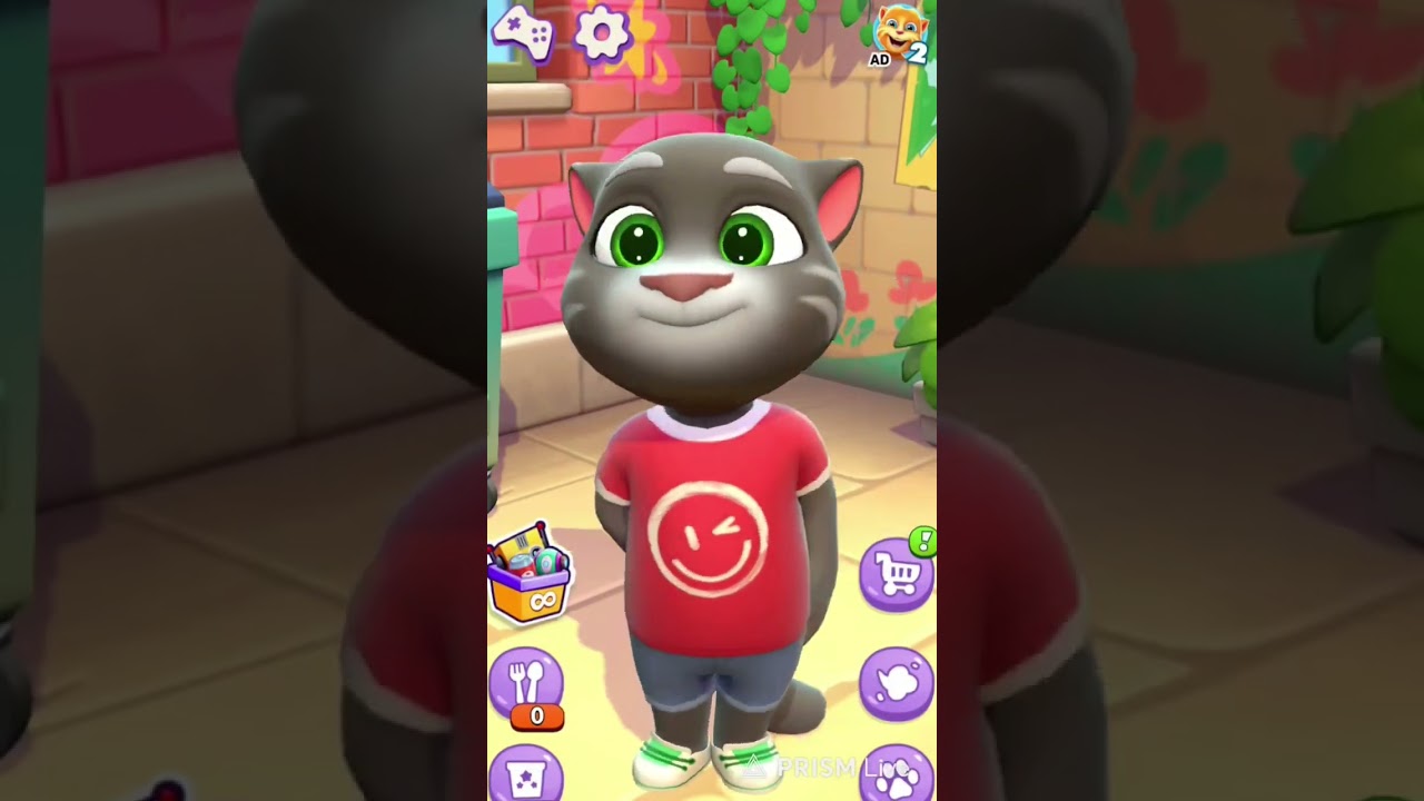 MY TALKING TOM 😂 #shorts #live #trending #viraltom #funnycat #satisfying #talkingtom2 #tom #game