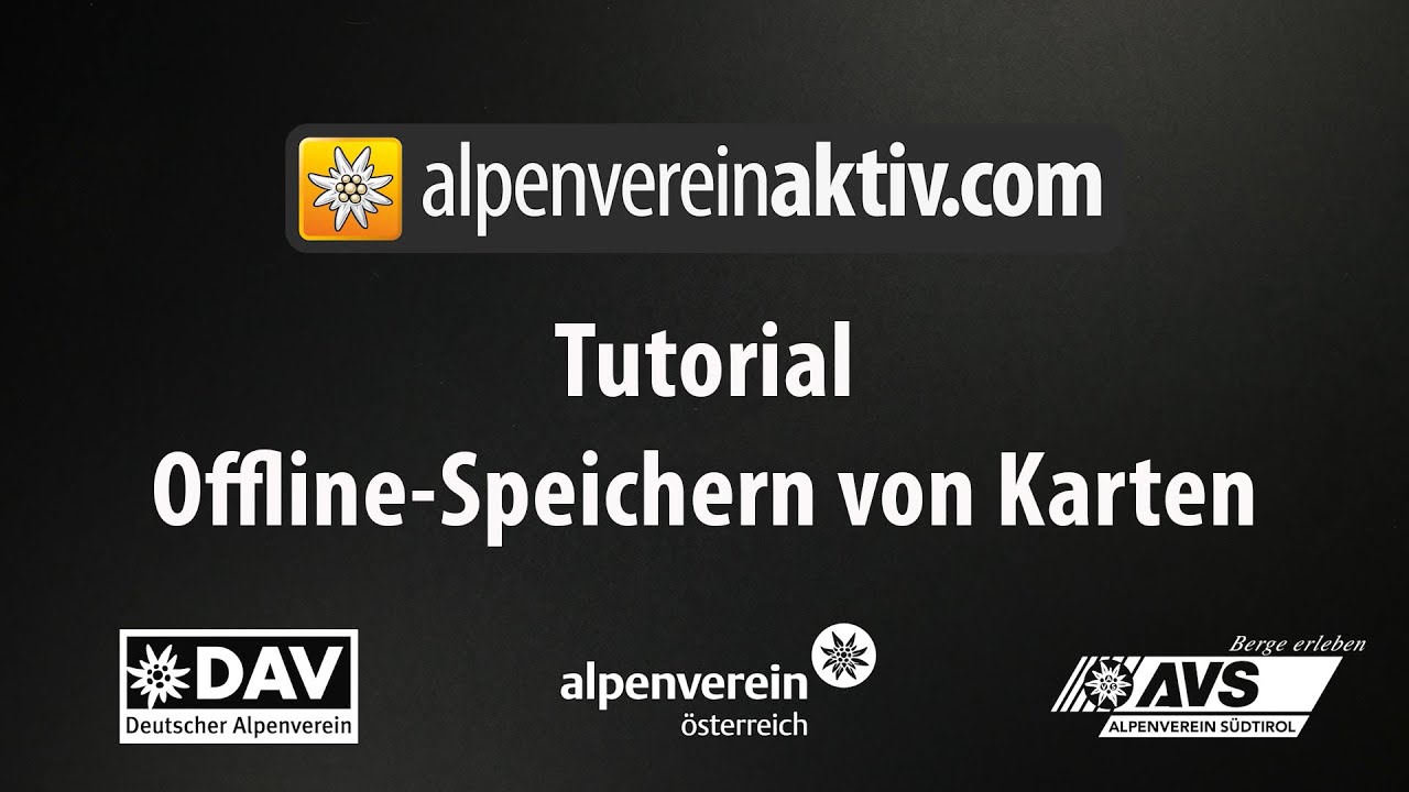 alpenvereinaktiv Tutorial: Offline-Speichern von Karten