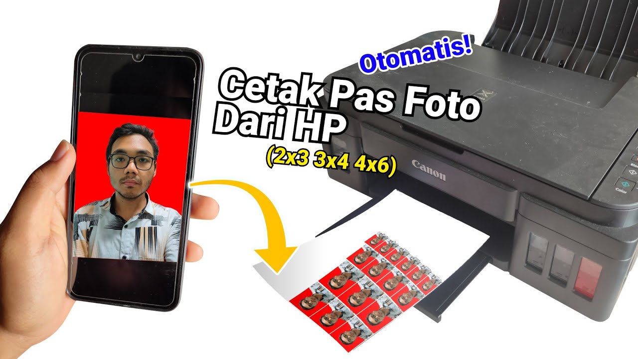 Tutorial Cetak Pas Foto 3x4, 4x6, 2x3, Menggunakan HP dan Printer Biasa