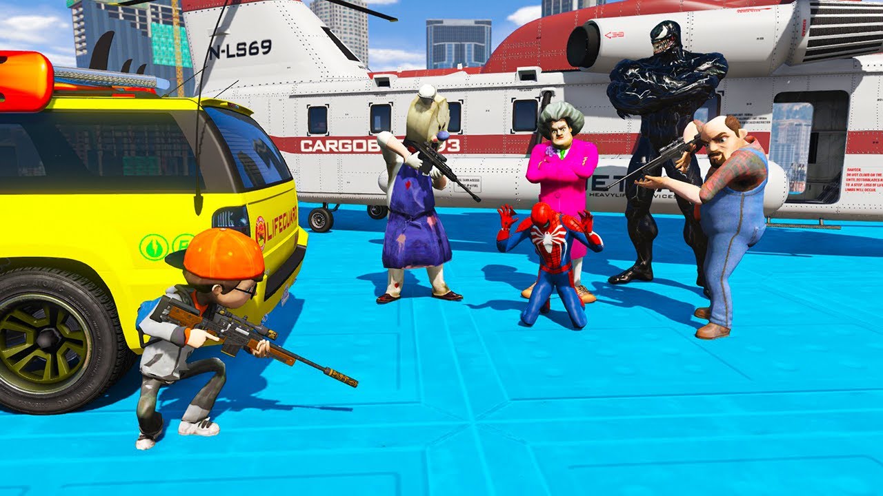 Scary Teacher 3D - Spiderman and Nick vs Miss T Team! Epic Battle! - Game Animation