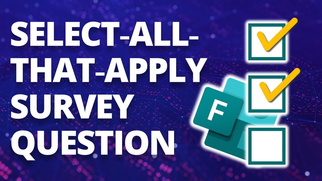 How to Analyze Check-All-That-Apply Survey Questions in Excel ✅ [MS FORMS!]