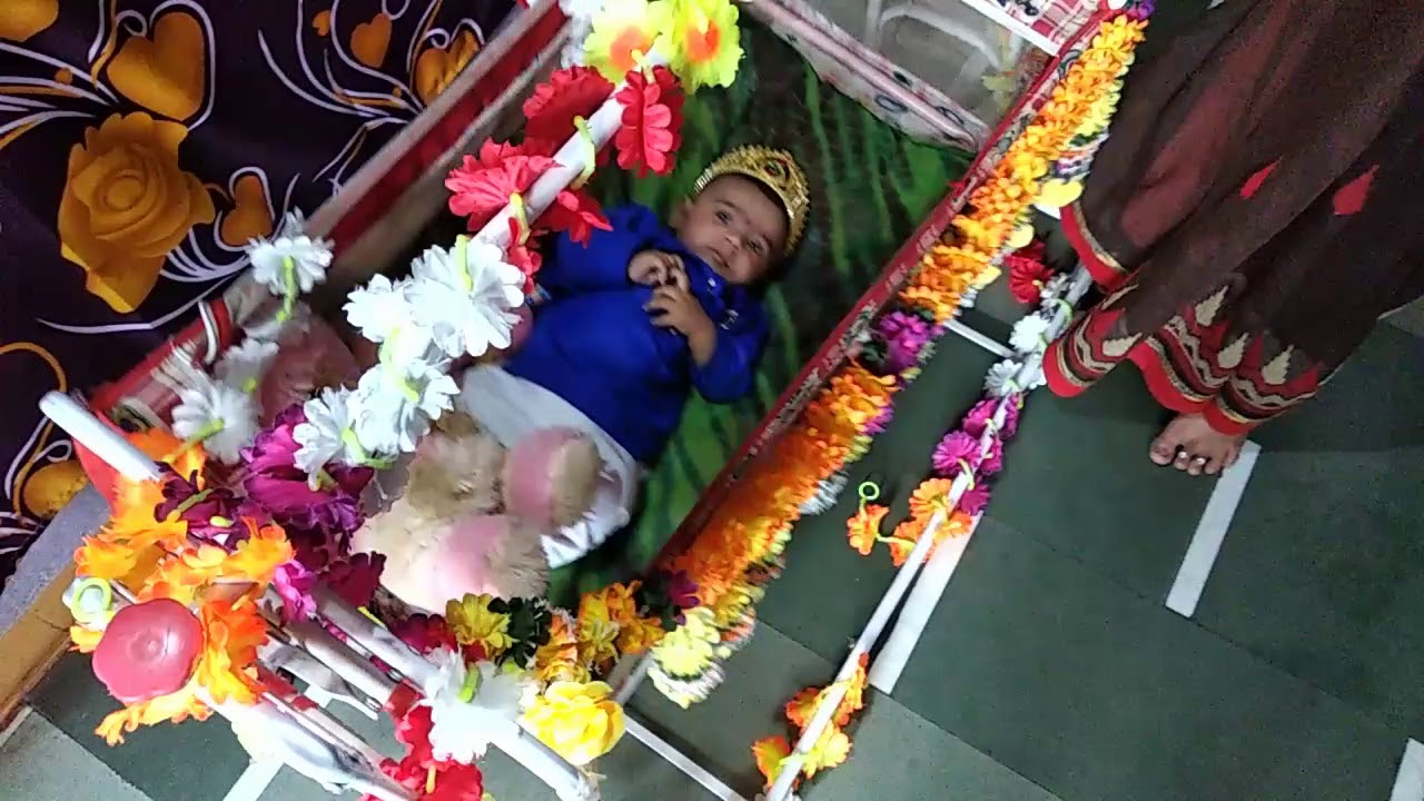 little krishna!! with an akshara duggu namkaran music