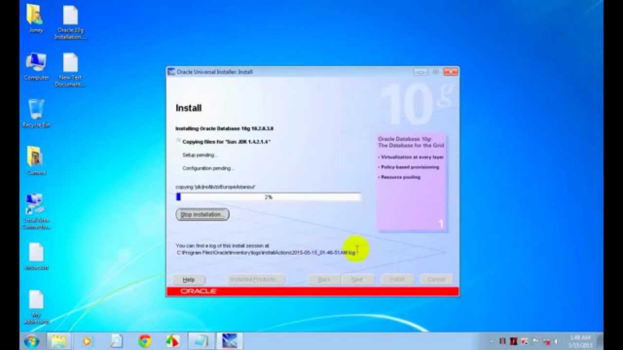 Oracle Database 10g Installation With Full Description.