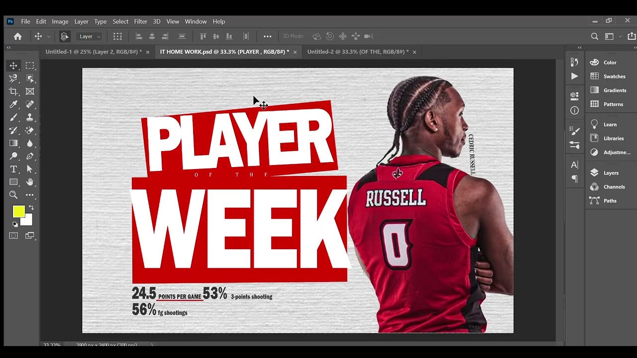 How to make poster in Adobe Photoshop