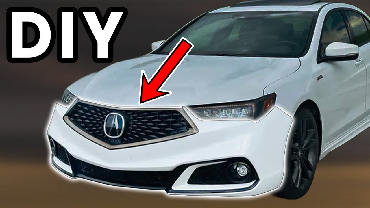 Снятие переднего бампера Acura TLX 2018-2020 своими руками | Как снять передний бампер Acura TLX