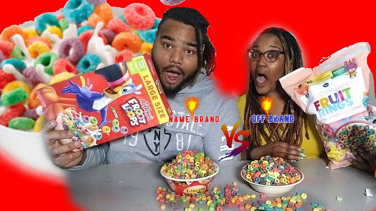 Name Brand vs Off Brand || Cereal Edition || Froot Loops vs Fruit Rings
