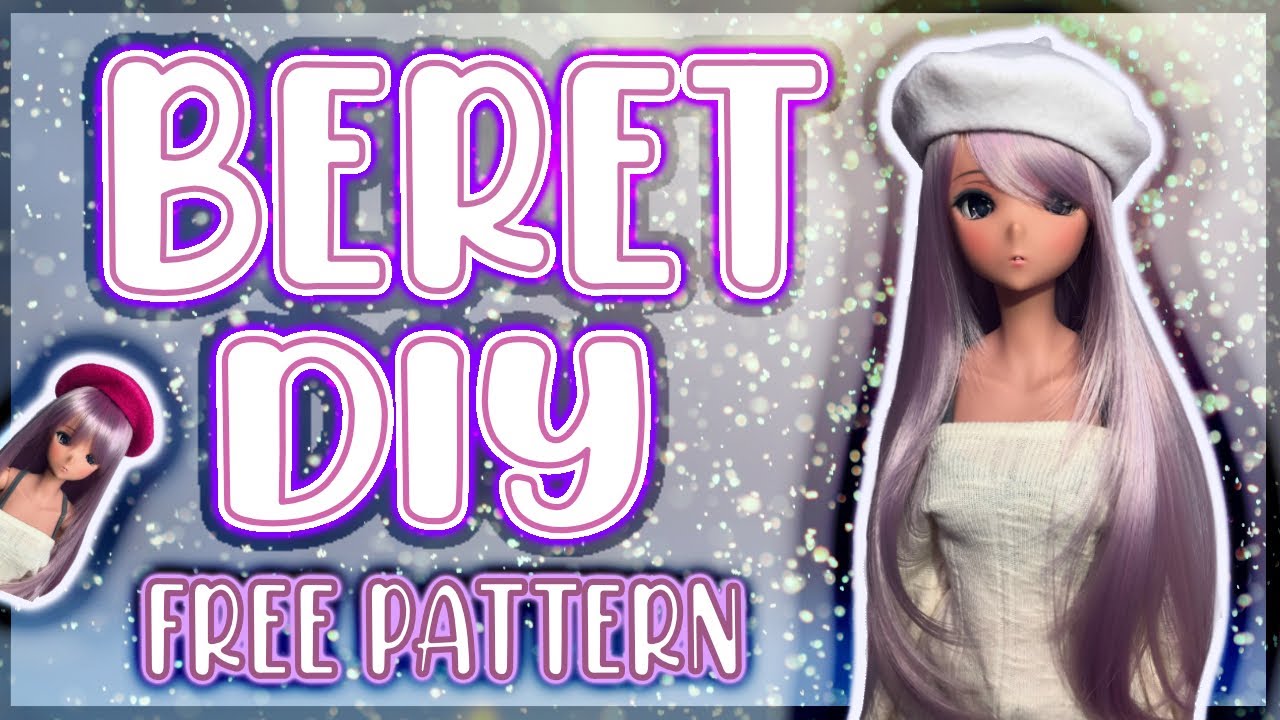 How to sew a Beret for Smart Doll  // Free Pattern