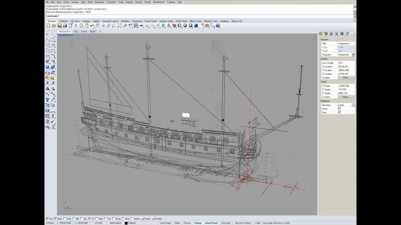 Гото Предестинация - 3. Построение 3D модели в Rhino 5.0, Вставка чертежей