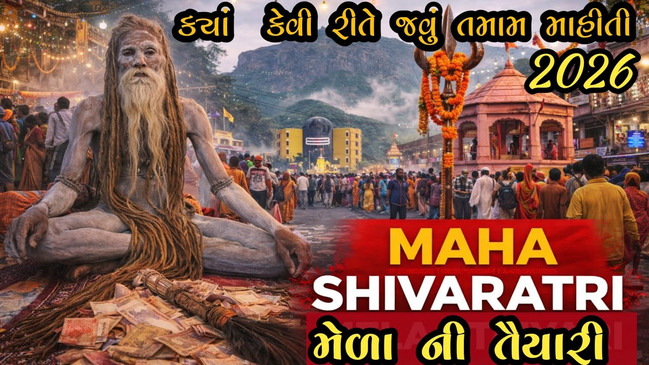 શિવરાત્રિ મેળો ભવનાથ જુનાગઢ 2026 || ભવનાથ મેળો જુનાગઢ  || મેલા ની તૈયારી 2026 || #shivratrimela