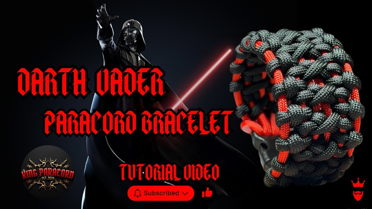 Dark Side Paracord Bracelet | Darth Vader Inspired Design #paracordbracelet #handmade #darthvader