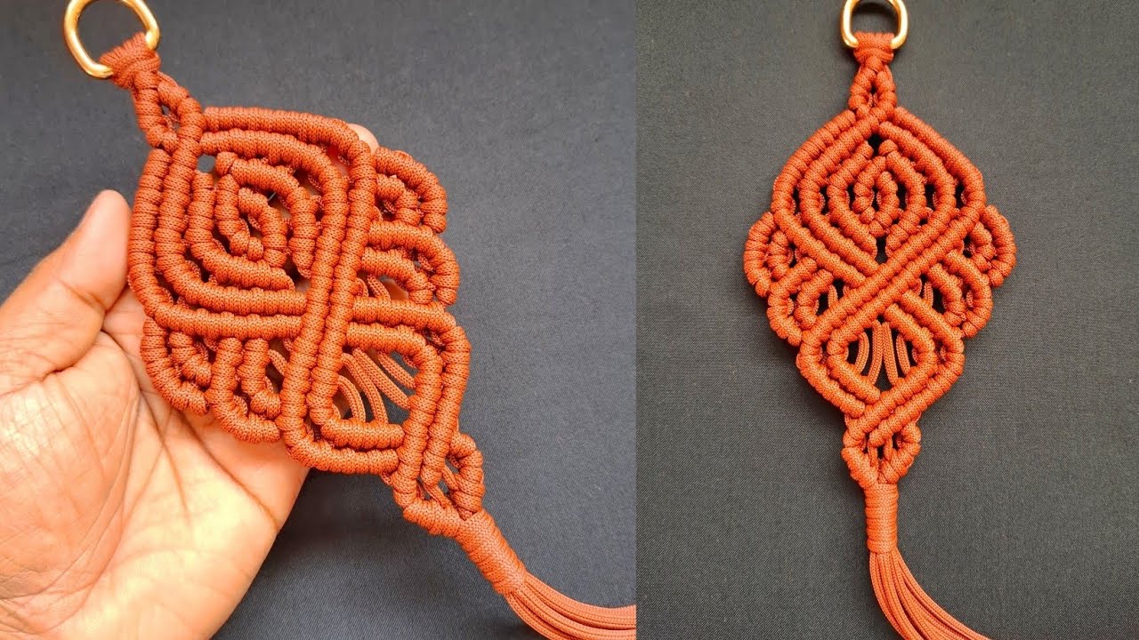 Macrame wall hanging tutorial Step by step | Intermediate Pattern Using Double Half Hitch knots!
