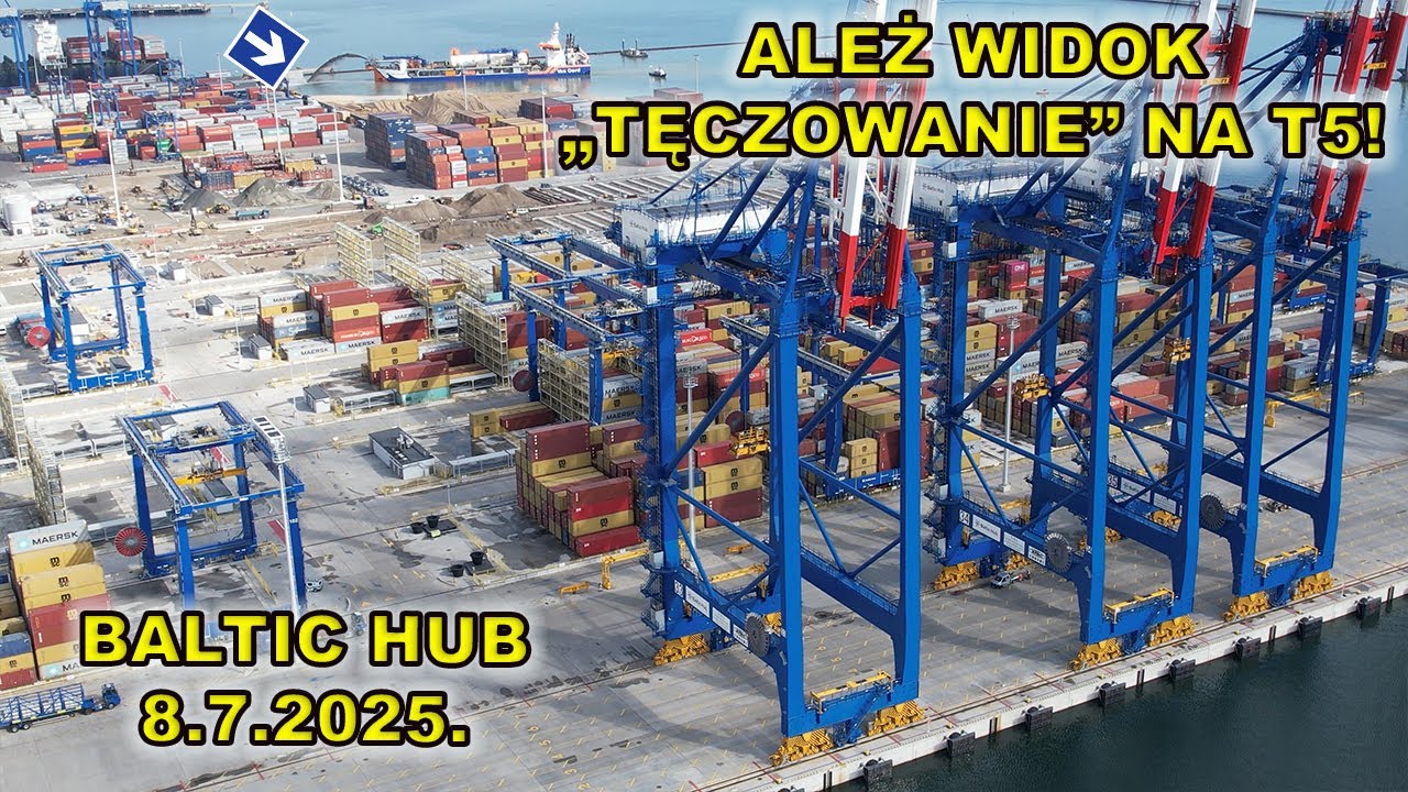 Baltic Hub 8.8.2025.Co się dzieje na T3 i niesamowity widok -tęczowanie na T5!