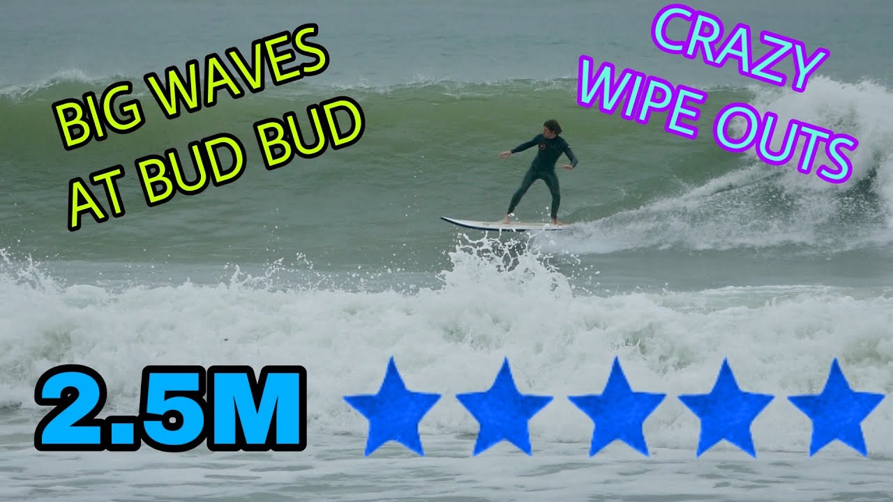 SURFING BIG WAVES IN FRANCE AT BUD BUD LES CONCHES (BIG WIPE OUTS)