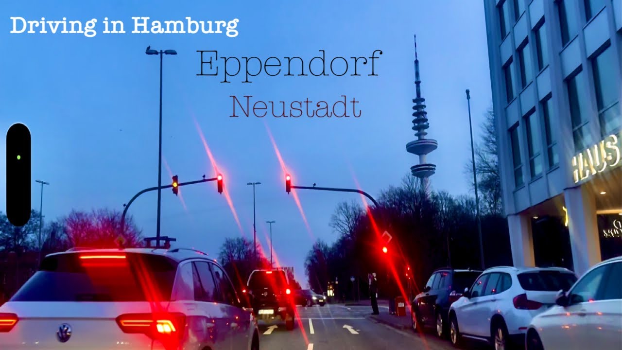 Driving in Hamburg *[Eppendorf ➡️ Neustadt]**[4K]*