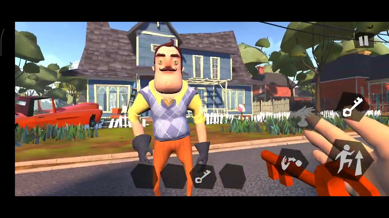 Hello neighbor act 1,2  sadece 1 ker öldüm