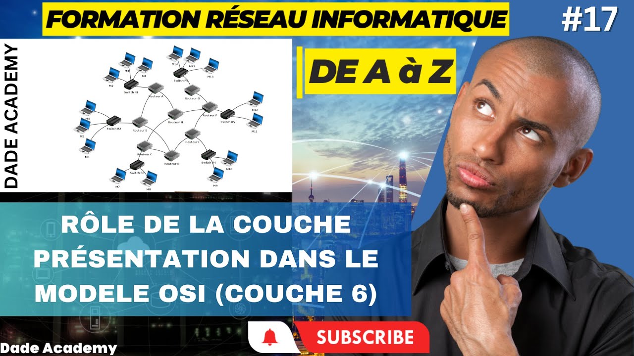 17- FORMATION RESEAU MODELE OSI : ROLE DE LA COUCHE PRESENTATION COUCHE 6 | DADE ACADEMY