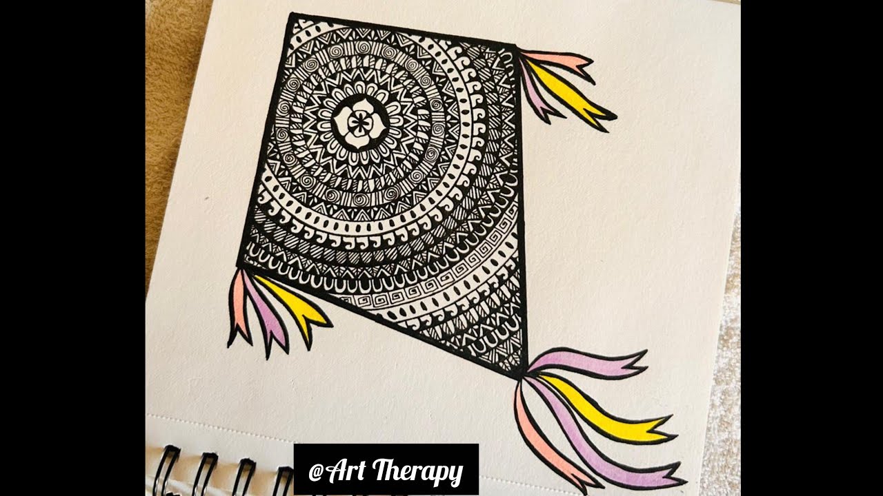 Easy kite mandala art therapy!! !! #artwithv550 @artwithv550 #art #artist #subscribe #love #peace 