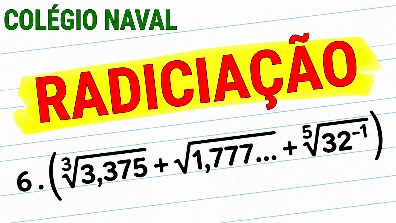 Matemática Colégio Naval: Expressão com Raízes