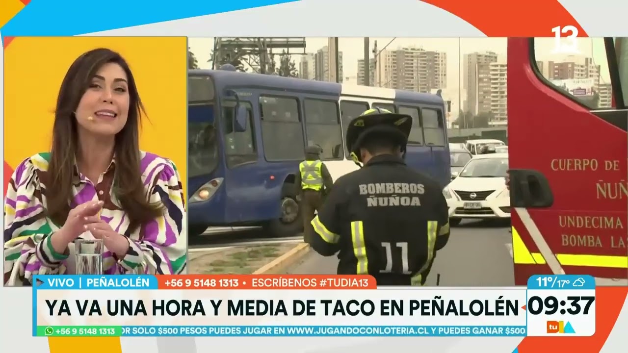 Deudores habitacionales mantienen calle cortada en Peñalolén. Tu Día, Canal 13