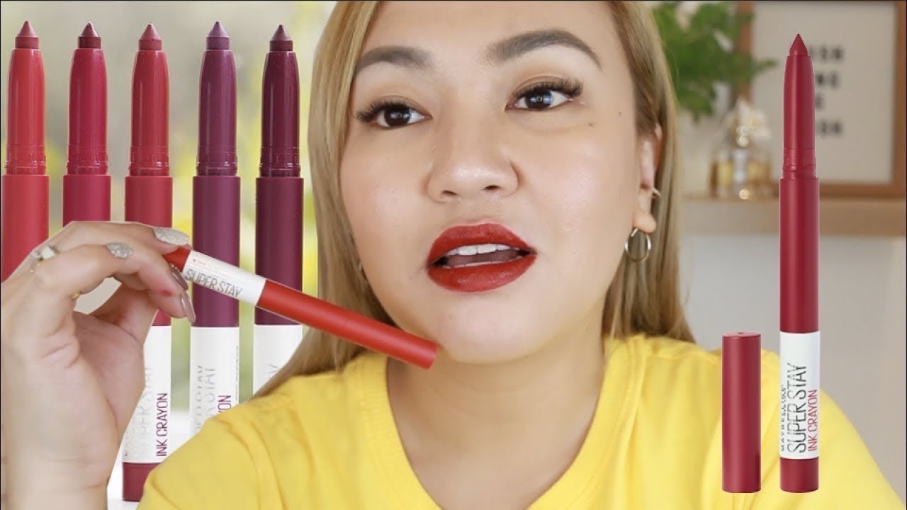 PARA SA BEGINNER MAG-MAKEUP? MAYBELLINE INK CRAYON SWATCHES + REVIEW