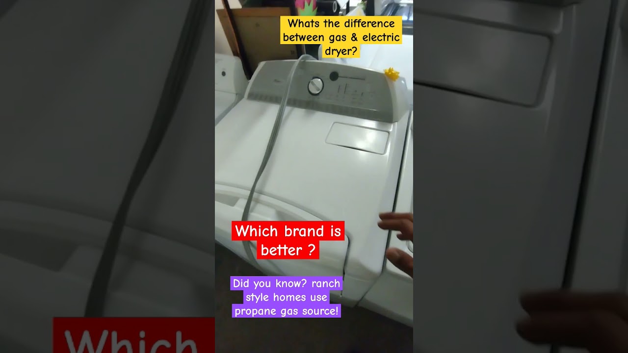 What's the difference between gas and electric dryers? know before you buy! must see!