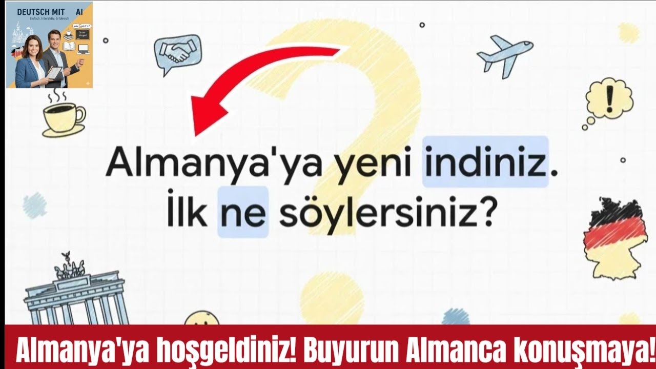 Almanca Öğrenmenin En Kolay Yolu: Temel 10 Cümle 📝 (Deutsch mit AI #7)
