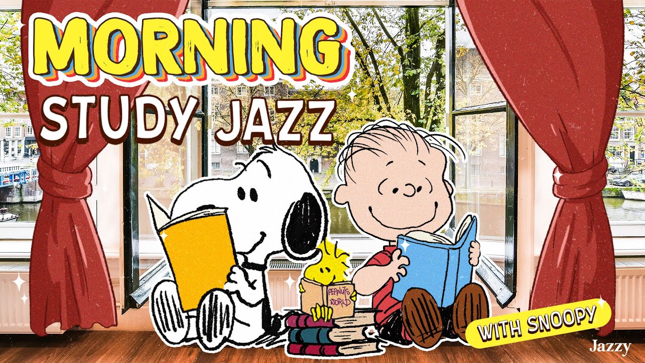 Friday Study with Snoopy Jazz 📚✨| Morning Jazz Playlist for a Peaceful Mind by Jazzy