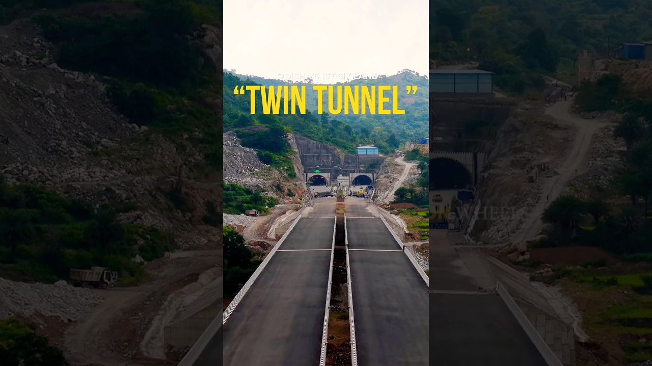 Raipur Visakhapatnam Expressway || Koraput Tunnel #shortsvideo #twintunnel #lifeonwheels